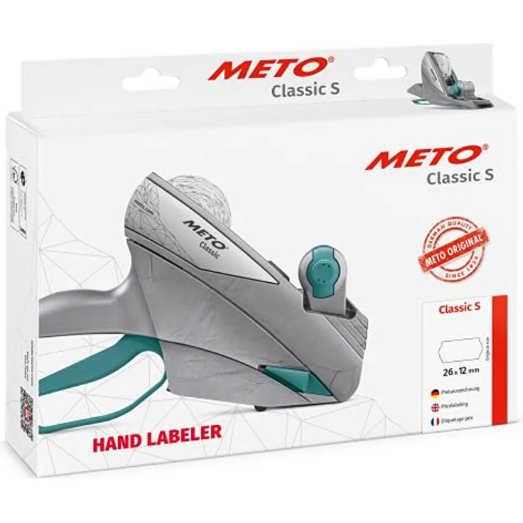 METO Classic S 826 Preisauszeichner, Etikettendrucker, Silber – Bild 5