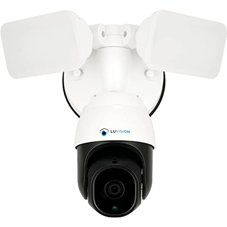 LUVISION PTZ WLAN Überwachungskamera mit Lampe Aussen mit 1.500 Lumen LED Flutlicht & Bewegungsmelder, mit nachlaufender AI-Bewegungsverfolgung, Autotracking und Nachtsichtfunktion - Preisvergleich – Bild 1