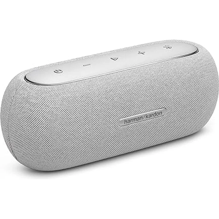 Harman Kardon Luna Bluetooth-Box in Grau – Tragbarer, wasserdichter Bluetooth-Lautsprecher – Bis zu 12 Stunden Akkulaufzeit – Bild 3