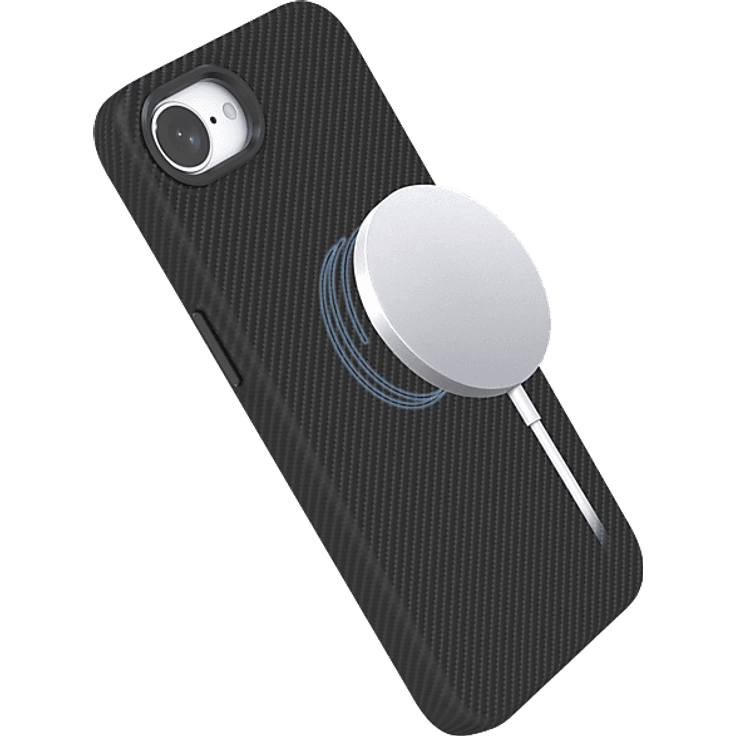 ISY ISC-3751 Backcover für Apple iPhone 16e, Carbon schwarz