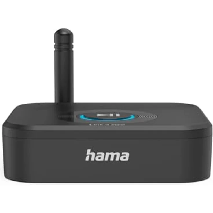 Hama Bluetooth Adapter "Link.it solo" für Stereoanlage und Lautsprecher (Bluetooth Empfänger, Aux-Anschluss, USB-A – USB-C, microSD-Slot, Autopairing für Zwei Handys/Tablets)