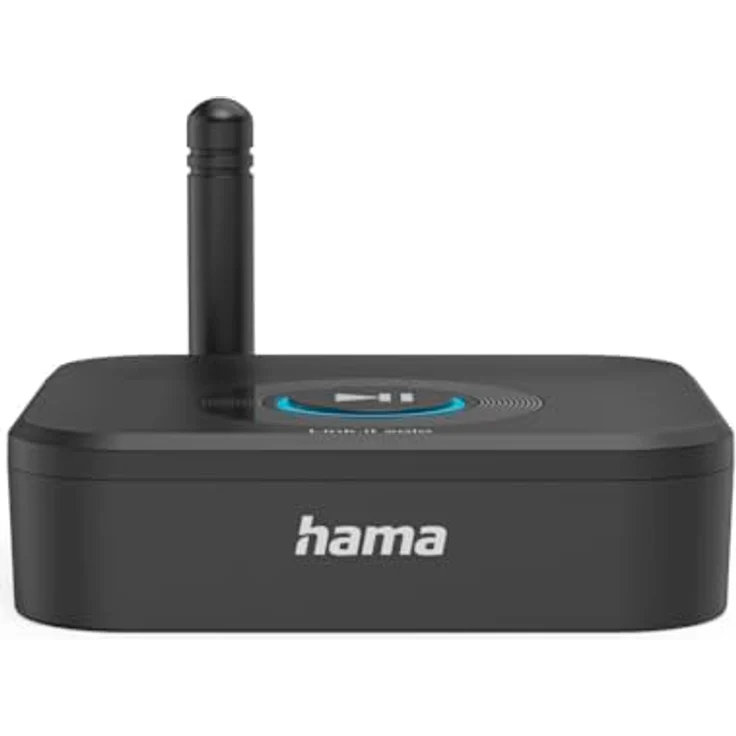 Hama Bluetooth Adapter "Link.it solo" für Stereoanlage und Lautsprecher (Bluetooth Empfänger, Aux-Anschluss, USB-A – USB-C, microSD-Slot, Autopairing für Zwei Handys/Tablets) – Bild 1