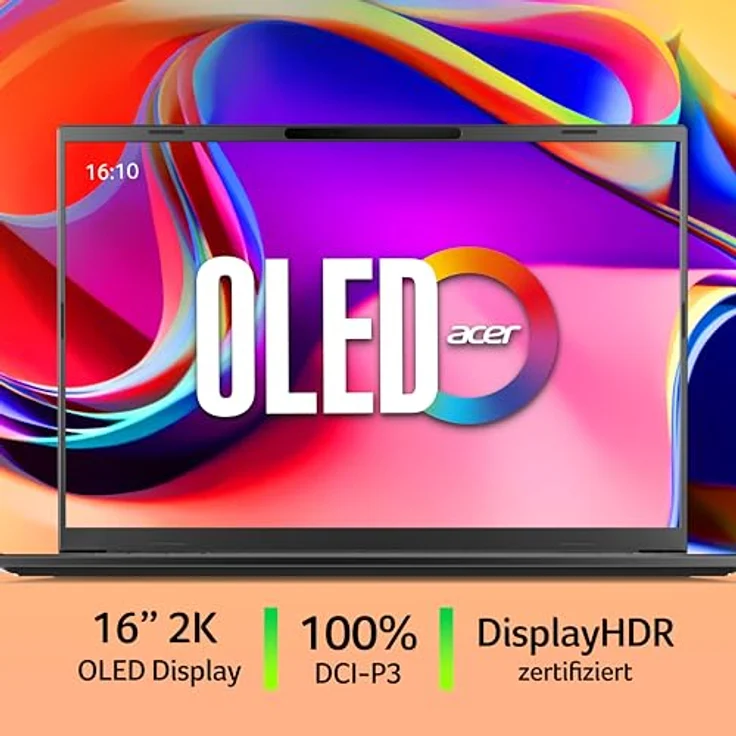 Acer Aspire 14 AI OLED, 14" Notebook mit 1 TB SSD, 16 GB RAM, AMD Ryzen AI 5 330, Silber – Bild 3
