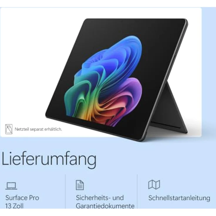 Microsoft Surface Pro 13" EP2-65073, 13" OLED Touchscreen, Snapdragon X2 Elite, 16GB RAM, 1000GB SSD, Windows 11 Home, schwarz – Bild 6