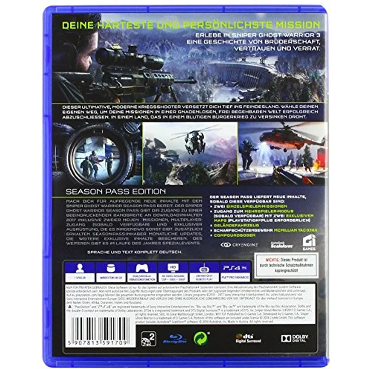 CI Games Sniper Ghost Warrior 3 - Season Pass Edition, PS4 Spiel mit Open-World-Setting und vielseitigen Missionen – Bild 2