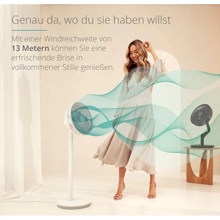 Duux Whisper Essence Standventilator sehr Leise - 120° Oszilation - 7 Geschwindigkeitsstufen - 8-std-Timer – Bild 5