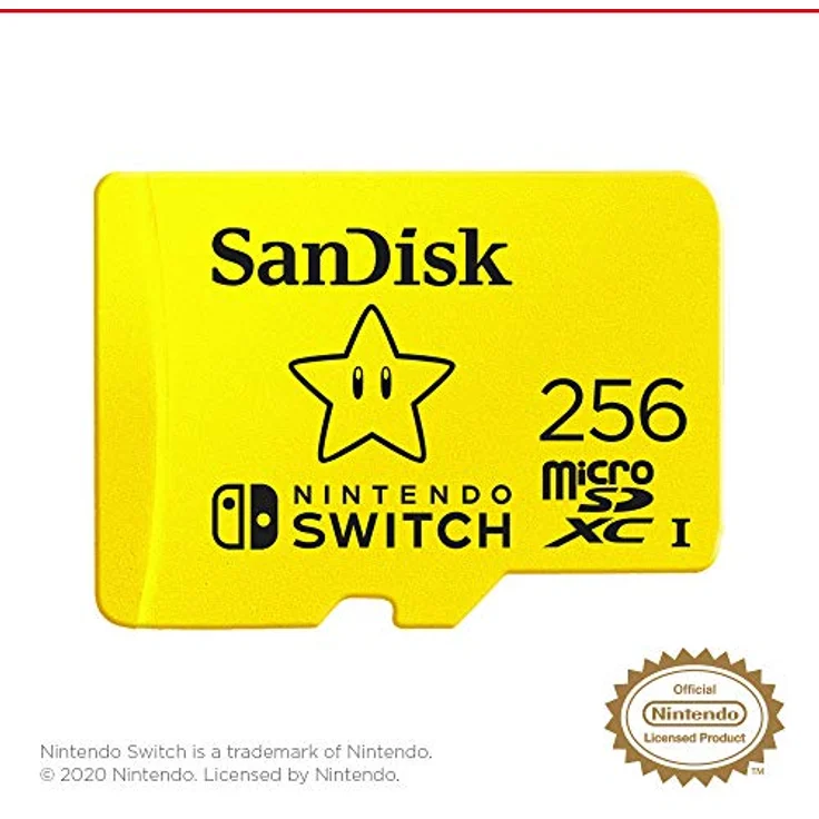 SanDisk 256GB Microsdxc Speicherkarte für Nintendo Switch, Gelb – Bild 2