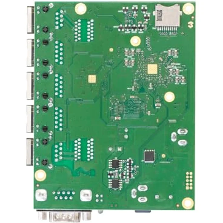 MikroTik RB450Gx4, RouterBOARD mit Quad-Core 716 MHz CPU, 1 GB RAM, 5x Gigabit-LAN, Grün – Bild 2