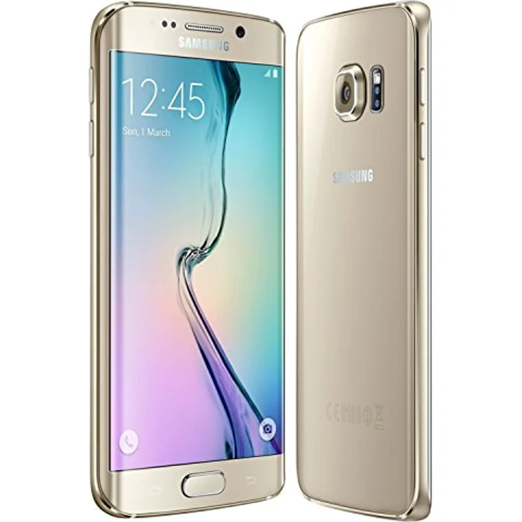 Samsung Galaxy S6 Edge Smartphone 12,95cm Pixel (5,1 Zoll) Super-AMOLED-Display, 32GB interner Speicher, 3GB RAM, Android, Gold Platinum – Bild 4