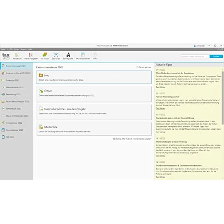 Tax 2023 Professional (für Steuerjahr 2022, Standard Verpackung): Steuererklärungen 2022 für Unternehmer, Freiberufler, Selbständige (Buhl Finance) – Bild 2