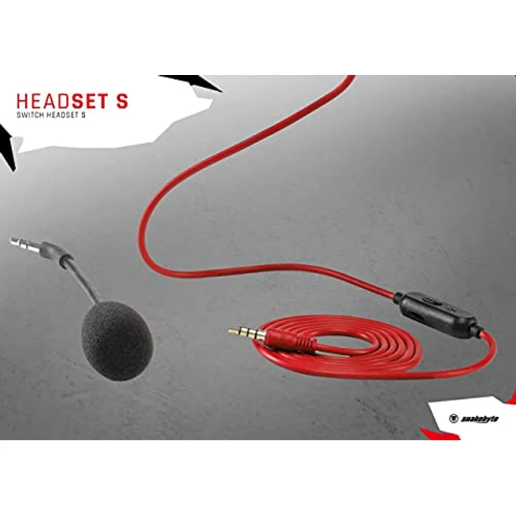 snakebyte Switch HEAD:SET S - Stereo Headset zur Verwendung mit Nintendo Switch - auch kompatibel mit anderen Geräten mit 3,5mm Audio Stecker für VOIP, Telefonkonferenz ,Video - bis zu 4,5m Kabel – Bild 9