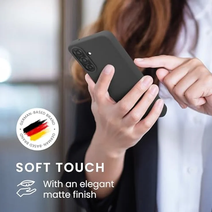 kwmobile Hülle für Samsung Galaxy A27 5G TPU Case - Flexible Schutzhülle mit kabellosem Laden, gummiertes Cover in Dunkelgrau – Bild 4