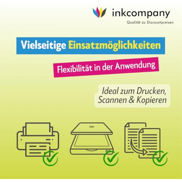 IC-Office TS6351a Farbtintenstrahl-Multifunktionsgerät All-in-One 3-in-1 (Drucker, Scanner, Kopierer, USB, WLAN, Apple AirPrint) Weiß + 10 XXL Tintenpatronen – Bild 5