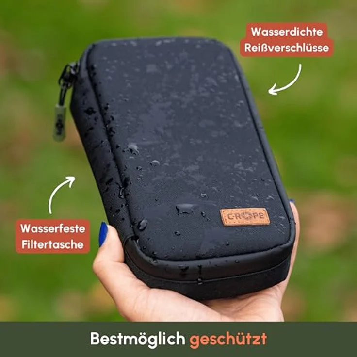 C-Rope Filtertasche für Kamera-Filter bis 10 cm Durchmesser, wasserfest und gepolstert, Aufbewahrung für 8 Filter – Bild 4