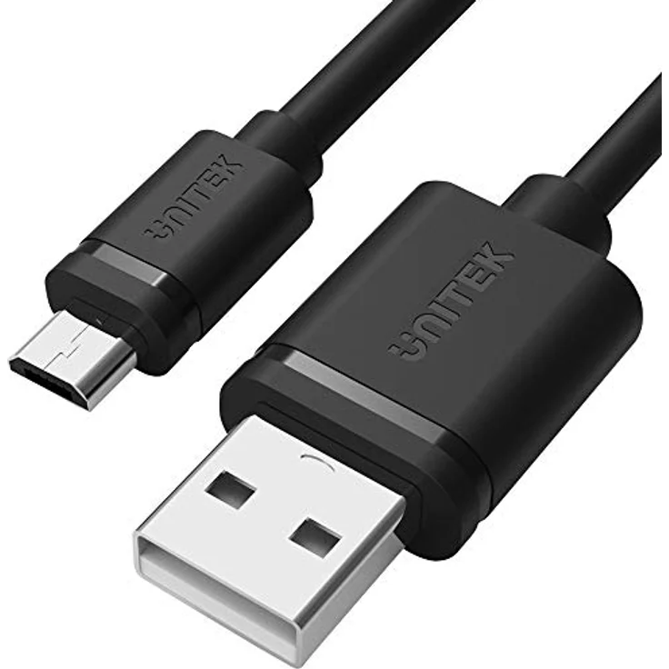 Unitek Y-C435GBK USB A auf micro USB Kabel/ 3 Meter/Quick Charge 2,5 A/USB 2.0 480 Mbps/100% Kupfer/Schwarz, PVC Ummantelung – Bild 3
