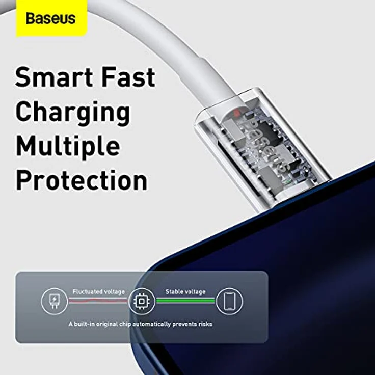 Baseus Cable Superior - Type C to Lightning - PD 20W 2 m (CATLYS-C02) white – Bild 6