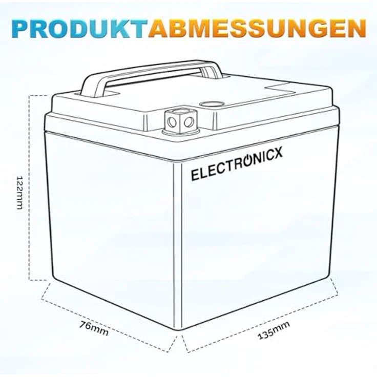 Electronicx AGM-12N7-3B, 7Ah 12V AGM Motorradbatterie - wartungsfrei, auslaufsicher und rüttelfest für Motorrad, Roller und Quad – Bild 8