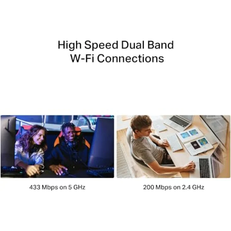 Mercusys AC650 Nano Wireless Dual Band USB Adapter, kompakt, bis zu 650 Mbit/s, Plug-and-Play, schwarz – Bild 4