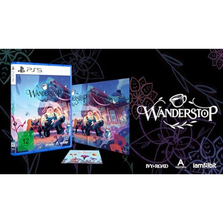 iam8bit Wanderstop - PlayStation 5, Physische Edition mit doppelseitigem Faltposter und Sticker-Blatt – Bild 2