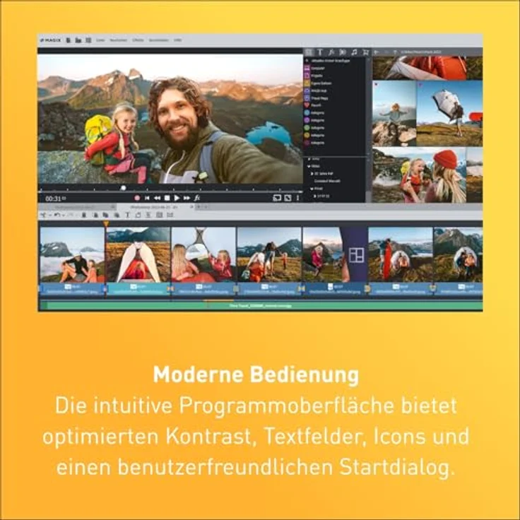 MAGIX Photostory deluxe 2025, Bild- und Videobearbeitungsprogramm für Windows 10/11, 1 PC Volllizenz für 2 Geräte, umfangreiche Kreativ-Bibliothek, KI-gestützte Funktionen – Bild 3