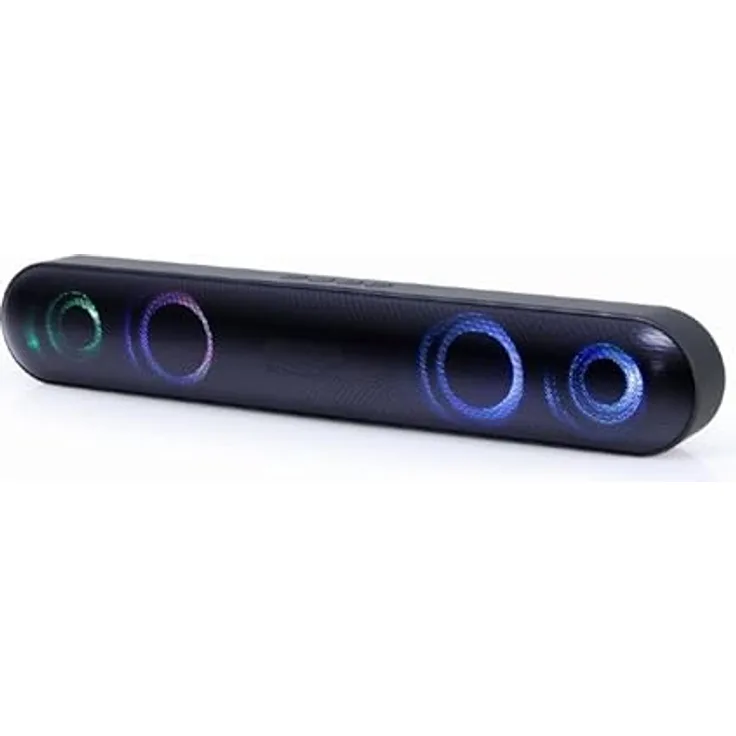 GEMBIRDBLUETOOTH Soundbar mit schwarzem LED-Lichteffekt