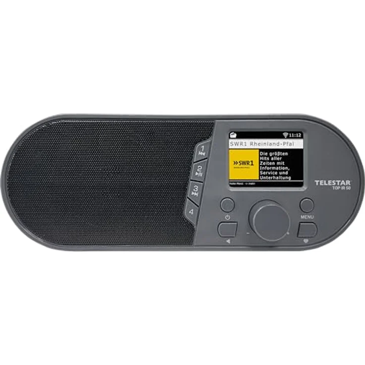 TELESTAR TOP IR 50, Internetradio mit Bluetooth 5.3, 7 W Lautsprecher, USB-Aufnahmefunktion und Fernbedienung – Anthrazit – Bild 1
