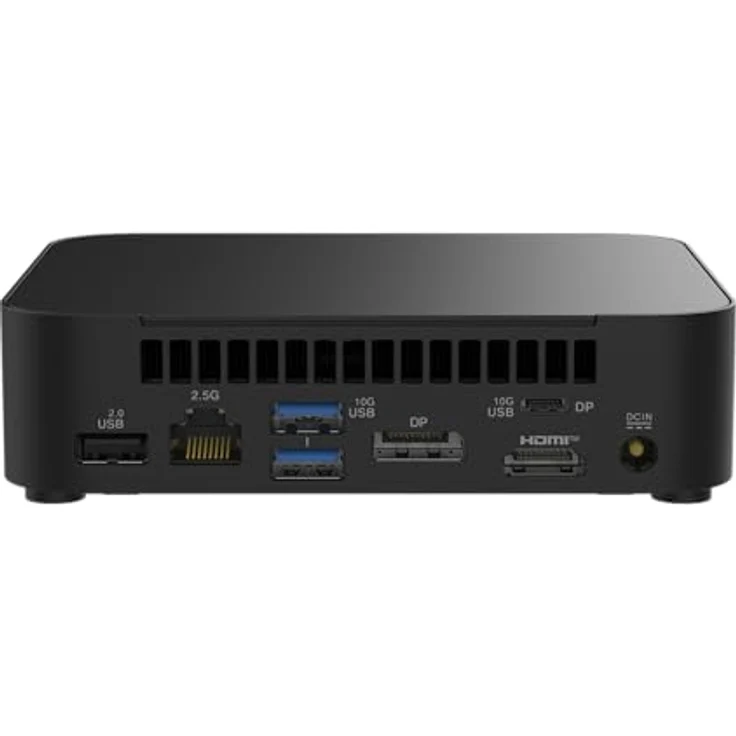 ASUS NUC 14 Essential RNUC14MNK3500002 Mini-PC, passiv gekühlt, unterstützt bis zu drei 4K-Displays, flexibel in Hochgeschwindigkeitsverbindungsoptionen, kompakte Bauform, schwarz – Bild 4