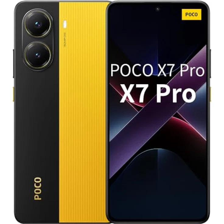 Xiaomi Poco X7 Pro 5G 12 GB/512 GB Gelb (Yellow) Dual-SIM, Smartphone mit 50 MP Kamera und 6,000 mAh Akku – Bild 1