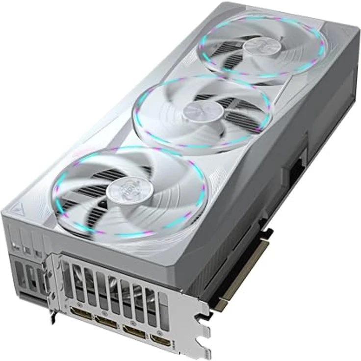 Gigabyte AORUS GeForce RTX 5090 Master Ice 32G Grafikkarte - 32 GB GDDR7, 512 Bit, 2655MHz Kernfrequenz, NVIDIA DLSS 4, blau – Bild 4