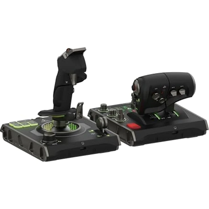 Turtle Beach VelocityOne Flightdeck - Universeller HOTAS-Simulation-Joystick & Schubhebel mit Touch-Display, integriertem HUD & kontaktlosen Sensoren - für Windows 10/11, Schwarz – Bild 3