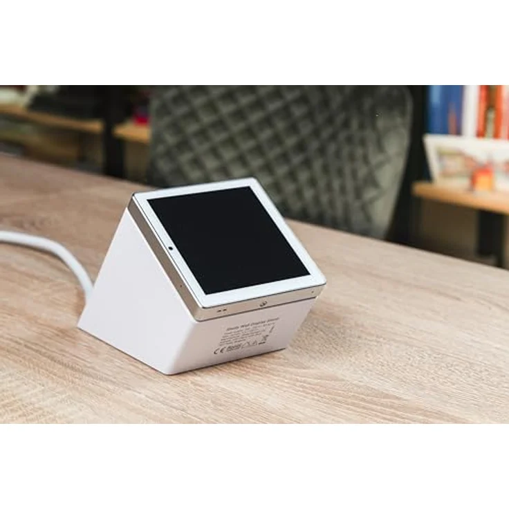 Shelly Wall Display Stand White, eleganter Smart Home Hub für flexible Platzierung mit USB-Ladeoption, Weiss – Bild 5