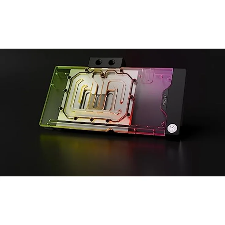 EK EKWB QuanVec² AMP/Trinity RTX 4080 D-RGB Ni+Pl Grafikkarten-Wasserblock, kühlt GPU-, VRAM- und Leistungsstufen, mit digitaler RGB-Beleuchtung, 272,5 x 155 x 27 mm – Bild 5
