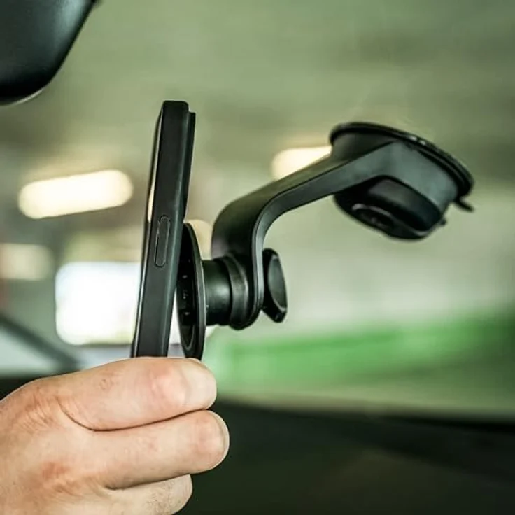SP Connect Suction Mount Mag-Align, Vibrationsfreie Saugnapfhalterung für Smartphone, Schwarz – Bild 6