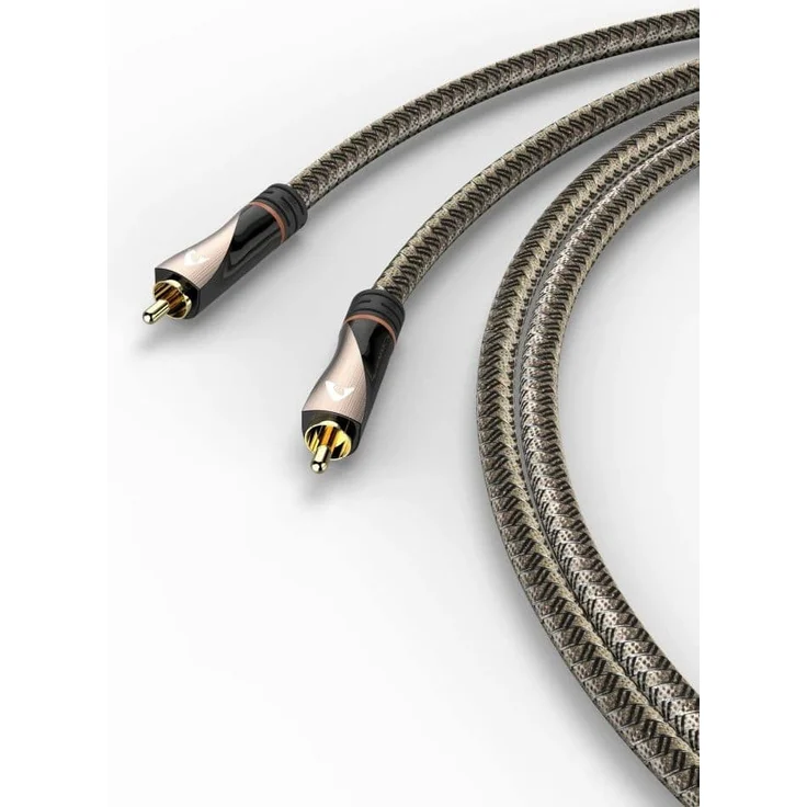Avinity Digitales Cinch-Kabel, 1 Stecker - 1 Stecker, Gewebe, vergoldet, 2 m, Versandkostenfrei