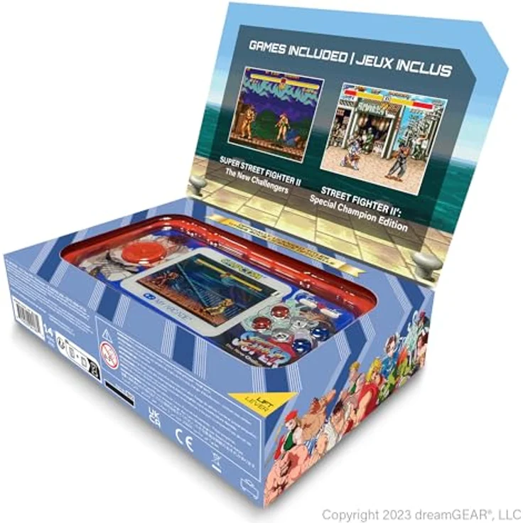 My Arcade SUPER STREET FIGHTER II POCKET PLAYER PRO, Handheld-Arcade-Gaming-System mit 2-in-1 Titeln, 2.75 Zoll hochauflösendem Display, integrierten Lautsprecher und USB-C®-Betrieb – Bild 7