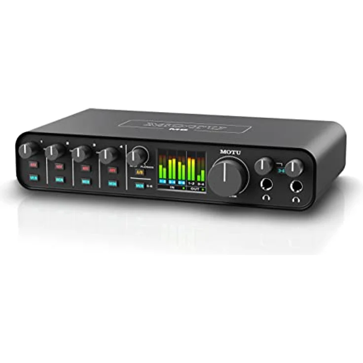 MOTU M6 USB-C Audio Interface, 120 dB Dynamikbereich, A/B-Monitorumschaltung, vollfarbiges LCD-Display – Bild 4