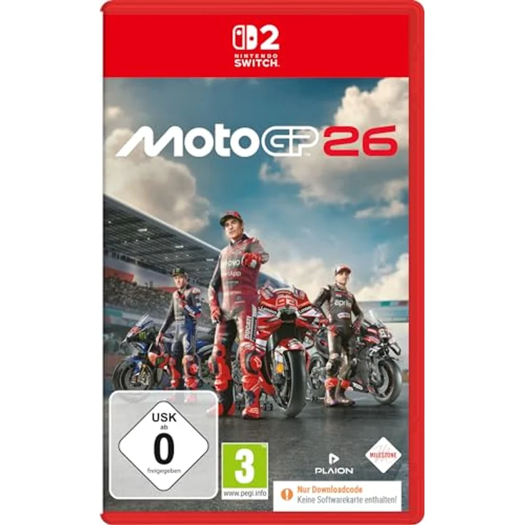 Milestone MotoGP 26 (Code in a Box) für Nintendo Switch 2, Rennspiel mit Arcade- und Pro-Modus, offizielle Fahrer und Teams – Bild 1