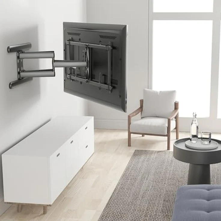 ROLINE Premium TV-Wandhalterung, hoch-flexibel, max. 70 kg, schwarz – Bild 2