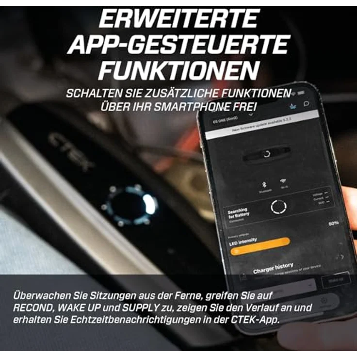 CTEK CS ONE (Gen.2) 40-701, Automatikladegerät mit WLAN und Bluetooth, intelligente Batterietechnologie – Bild 6