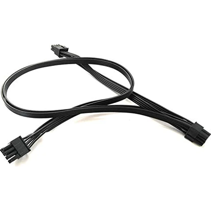 20 cm Grafikkarte-Stromkabel 8-pin-PCIe-Stecker auf 2-mal 8-pin-(6+2) Stecker schwarz – Bild 4