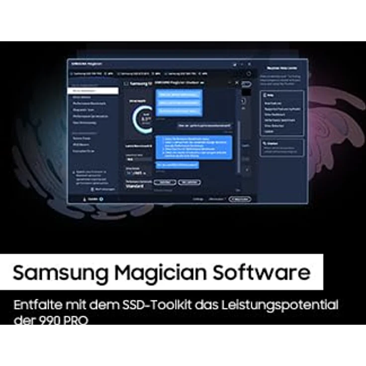 Samsung 990 PRO Heatsink NVMe M.2 SSD mit Kühlkörper, 4 TB, PCIe 4.0, 7.450 MB/s Lesen, 6.900 MB/s Schreiben, Interne SSD mit RGB für PC-/Konsolen-Gaming und Videobearbeitung, MZ-V9P4T0CW – Bild 5