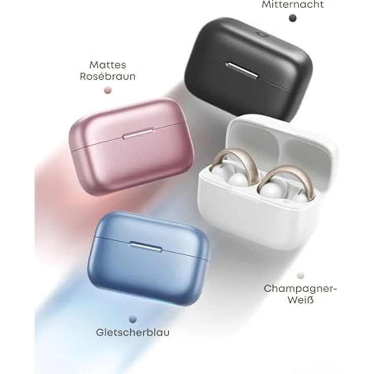 Anker soundcore AeroClip, Open-Ear Clip-Earbuds mit adaptivem Komfort, Gletscherblau – Bild 8