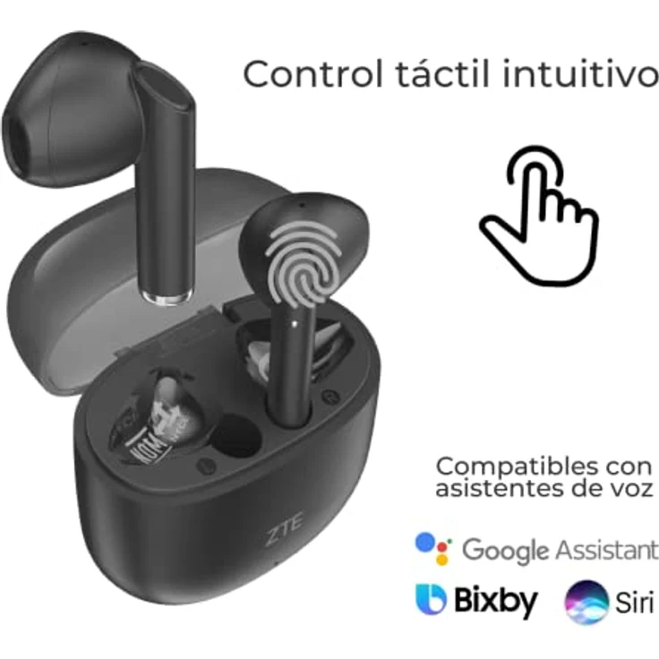 ZTE BUDS 2, Drahtlose Kopfhörer in Schwarz (Kabellos) mit standardmäßigen Funktionen – Bild 5