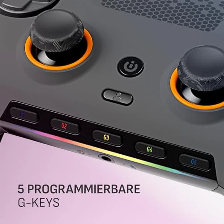 Scuf ENVISION PRO V2 (2025) Kabelloser Gaming-Controller für PC, Anti-Drift-Daumenstifte, fünf G-Tasten, wiederverwendbare Back-Paddles, Sofortauslöser, Stahlgrau – Bild 5