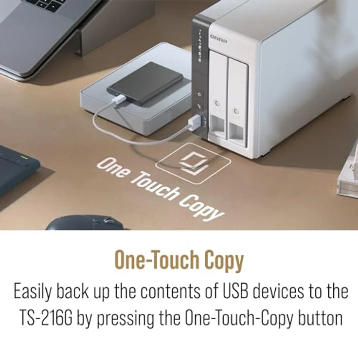 QNAP - NAS DT 2-Bay ARM 4C 2GHZ 2XSATA 6GB/S 3.5/2.5IN 4GB RAM 1XGBE 1X2.5GBE, Externe Festplatte TS-216G - Preisvergleich – Bild 5