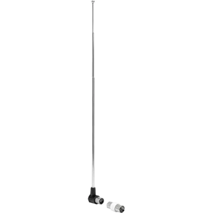 Hama Zimmerantenne, Radio, TV, DAB+, DAB, DVB T2, UKW, passiv, ausziehbar Innenantenne (DAB, DAB+, DVB-T, DVB-T2, UKW, für Innenbereich), Silber – Bild 2