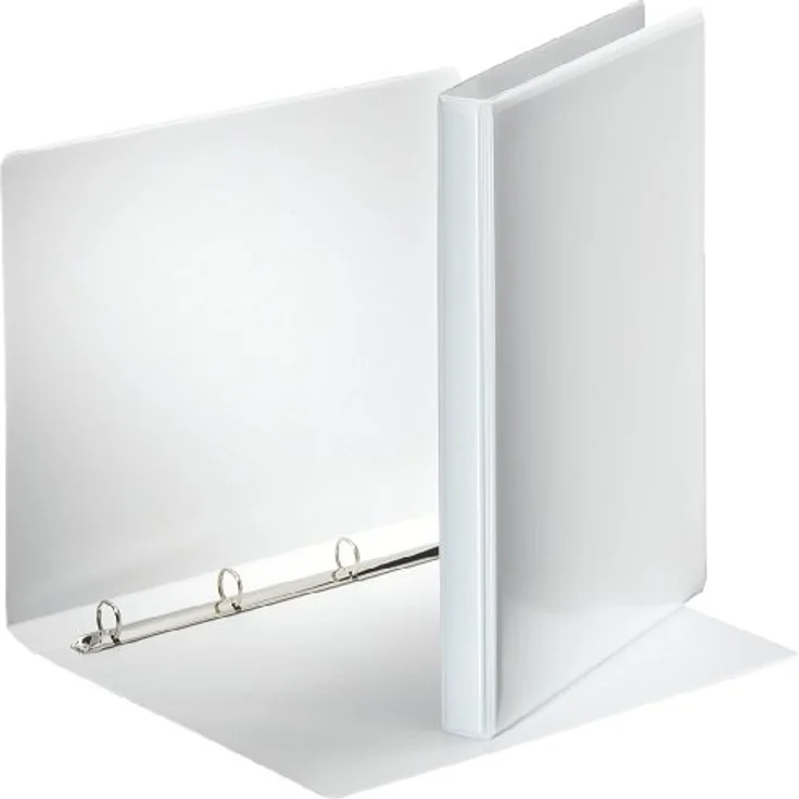 ESSELTE Präsentationsordner, Ringbuch A4 mit 4-Ring-Reißmechanik, weiss – Bild 2