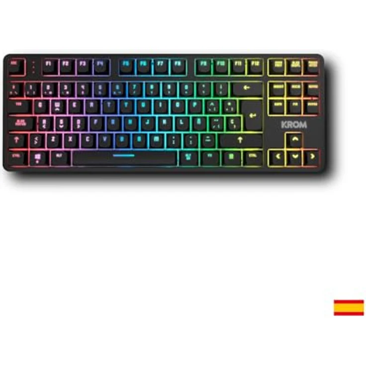 KROM KERNEL PRO - Mechanische Gaming-Tastatur RGB mit 18 Effekten, Bluetooth 5.3, TKL-Format, Hot-Swap, abnehmbare Abdeckung, spanisches Layout, schwarz oder weiß – Bild 2