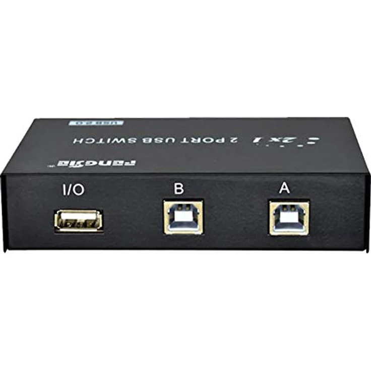 Aukson I43C USB 2.0 Switch, 2-Port KVM Umschalter für USB-Geräte mit Schaltknopf und 480 Mbps Datenübertragungsrate – Bild 5