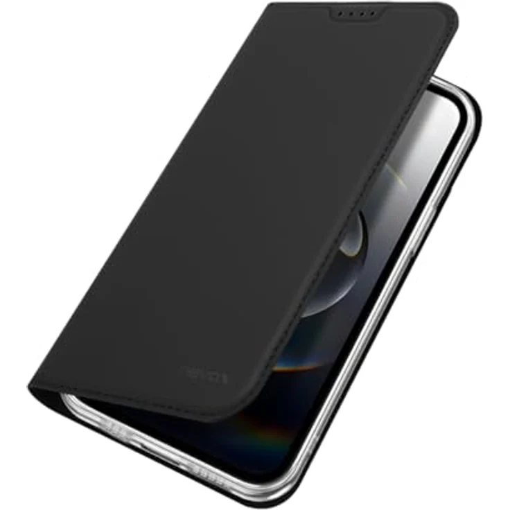 Nevox Vario Series Handyhülle für Apple iPhone 16e / iPhone 17e – Premium Bookcase Klapphülle mit Kartenfach, Standfunktion, Magnetverschluss, TPU-Innenschale, Rundumschutz, Schwarz – Bild 1